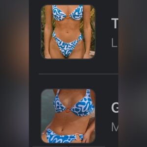 Dippin' Daisy's Blue and White Swirl Bikini